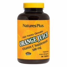 Nature's Plus Orange Juice Vitamin C 500mg Συμπλήρωμα Διατροφής για Ενίσχυση του Ανοσοποιητικού 90 Chew.tabs