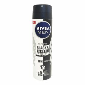 Nivea Men Invisible Black And White Original Anti-Perspirant Deodorant Spray Ανδρικό Αποσμητικό Κατά των Λευκών Σημαδιών 150ml