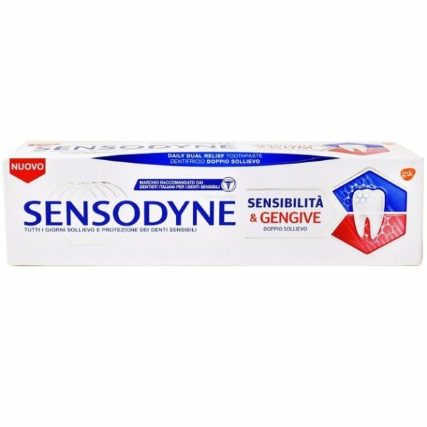Sensodyne Sensitivity & Gum Οδοντόκρεμα για Ευαίσθητα Δόντια & Ούλα που Αιμοραγούν 75ml