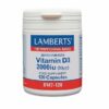 Lamberts Vitamin D3 Συμπλήρωμα Διατροφής Βιταμίνης D3 2000iu (50μg) 120 caps