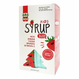 Kaiser Promo Kids Syrup Strawberry Flavor 200ml & Δώρο Medi Mask Προστατευτικές Μάσκες 3ply Type II-Non Woven 7 Τεμάχια