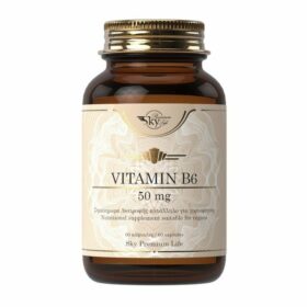 Sky Premium Life Vitamin B6 50mg Συμπλήρωμα Διατροφής με Βιταμίνη Β6 για Ενέργεια, Τόνωση & Καλή Ψυχολογική Διάθεση 60Caps