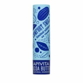 Apivita Lip Care Limited Edition Cocoa Butter Spf20 Ενυδατικό Προστατευτικό Lip Balm Χειλιών με Βούτυρο Κακάο 4.4g