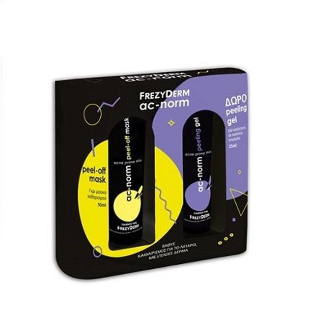Frezyderm Promo AC-Norm Peel-off Mask Καθαρισμού 50ml & Δωρο Peeling Gel Απολέπισης 25ml