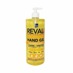 Intermed Reval Plus Antiseptic Hand Gel Lemon Αντισηπτικό Χεριών που Σκοτώνει τα Μικρόβια σε 60 Δευτερόλεπτα 1Lt