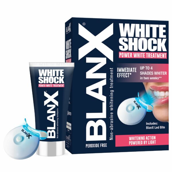 BLANX White Shock Power White Treatment Σύστημα Ταχείας Λεύκανσης των Δοντιών από την Πρώτη Κιόλας Εφαρμογή 1 Τεμάχιο