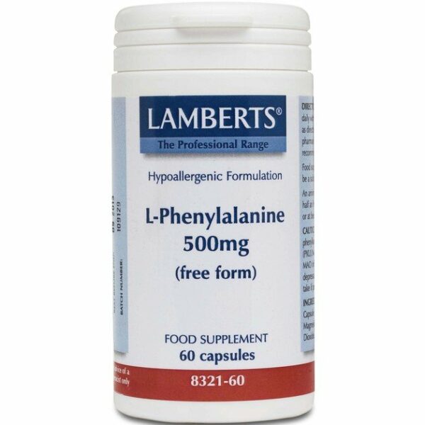 Lamberts L-Phenylalanine 500mg 60 tabs