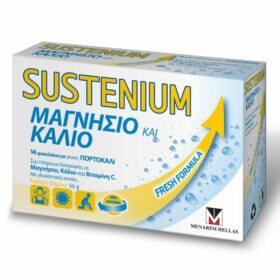 Menarini Sustenium Συμπλήρωμα Διατροφής με Μαγνήσιο, Κάλιο & Βιταμίνη C με Γεύση Πορτοκάλι 14Sachets
