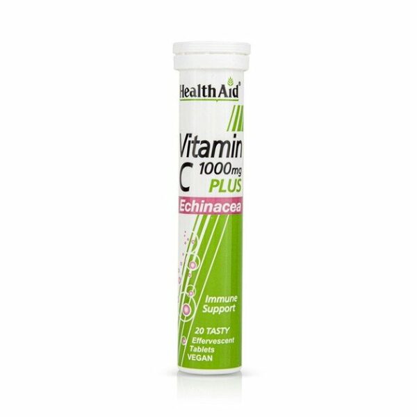 Health Aid Vitamin C 1000mg Plus Echinacea 20eff.tabs