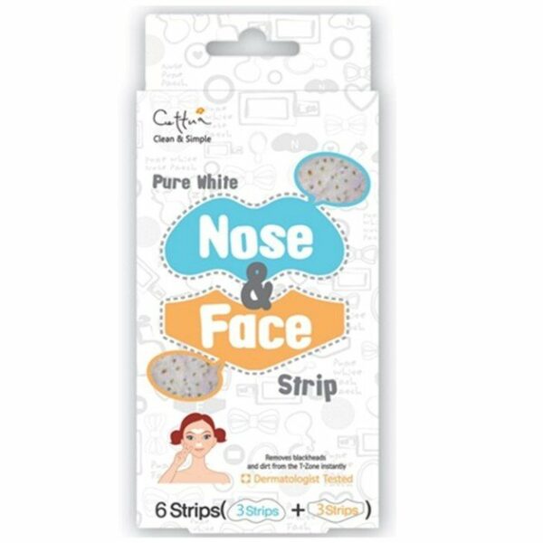Vican Cettua Clean&Simple Pure White Nose & Face, για Αφαίρεση των Μαύρων Στιγμάτων από την Μύτη και το Πρόσωπο, 12 Επιθέματα
