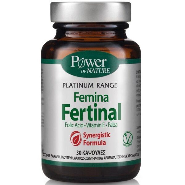 Power Health Classics Platinum Femina Fertinal με Ψευδάργυρο, Βιταμίνη Ε & Paba 30caps
