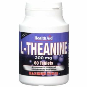 Health Aid L-Theanine 200mg Συμπλήρωμα Διατροφής Θειανίνης για την Υποστήριξη της Ηρεμίας του Νευρικού Συστήματος 60Tabs