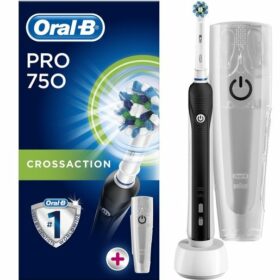 Oral-B Pro 750 Cross Action 3D Black Ηλεκτρική Οδοντόβουρτσα