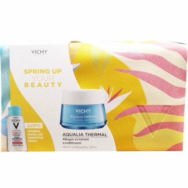 Vichy Promo Spring Up Your Beauty Aqualia Thermal Gel-Cream 50ml & Mineral Micellar Sensitive 100ml & Νεσεσέρ