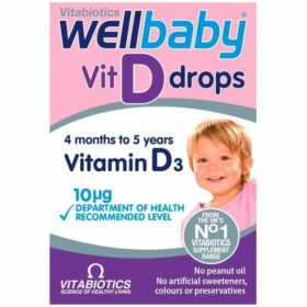 Vitabiotics Wellbaby Vit D Drops Vitamin D3 10mg 30ml