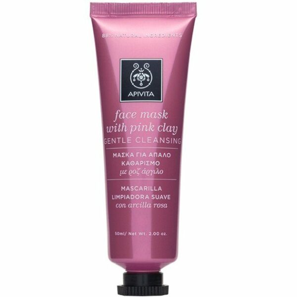 Face Mask With Pink Clay 50ml - Apivita