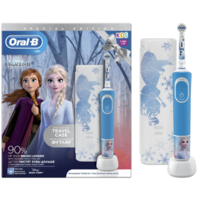 Oral-B Παιδική Επαναφορτιζόμενη Ηλεκτρική Οδοντόβουρτσα Special Edition Frozen 2 Kids 3+ & Θήκη Ταξιδίου 1τμχ