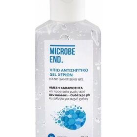 MEDISEI Microbe End Ήπιο Αντισηπτικό Gel Χεριών με 70% αιθυλική αλκοόλη, 75ml