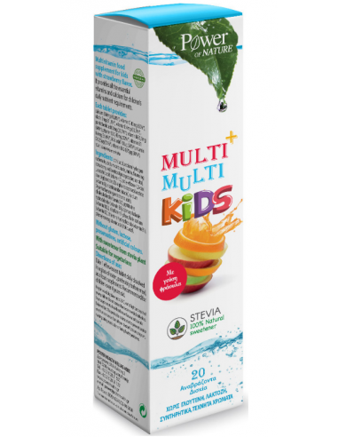 POWER HEALTH Multi + Multi Kids Stevia 20 αναβράζοντα δισκία