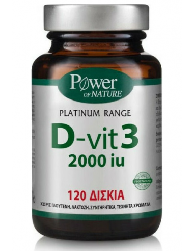 POWER HEALTH Platinum Range D-Vit 3 2000iu 120 veg. tabs