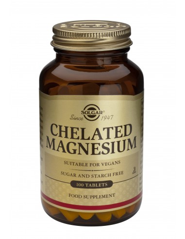 SOLGAR Chelated Magnesium 100mg Tabs 100s