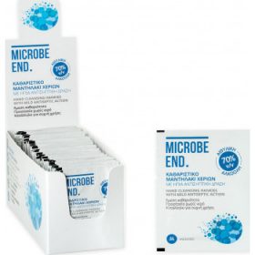 Medisei Microbe End Καθαριστικά Μαντηλάκια Χεριών 60τμχ