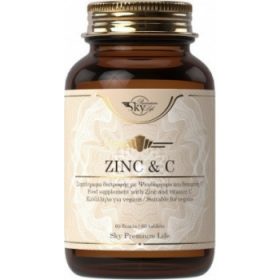 Sky Premium Life Zinc & Vitamin C 60 Δισκία,Συμπλήρωμα Διατροφής για Ενίσχυση του Ανοσοποιητικού & Μείωση της Κόπωσης