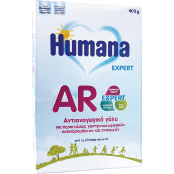 Humana Γάλα σε Σκόνη AR Expert 0m+ Χάρτινη Συσκευασία 400gr