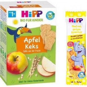 Hipp Promo Παιδικά Βιολογικά Μπισκότα Μήλου από το 12ο Μήνα 150gr & Δώρο Bio Μπισκοτόμπαρα με Μήλο & Βανίλια από τον 12 Μήνα