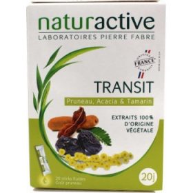 Naturactive Transit, Συμπλήρωμα Διατροφής κατά της Δυσκοιλιότητας 20 φακελίσκοι με υγρο γευση δαμασκηνο