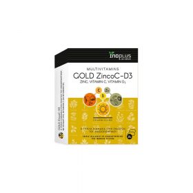 Inoplus Gold ZincoC - D3 For Immune Support 20tbs - Τριπλή Συμμαχία Στην Ενίσχυση Του Ανοσοποιητικού