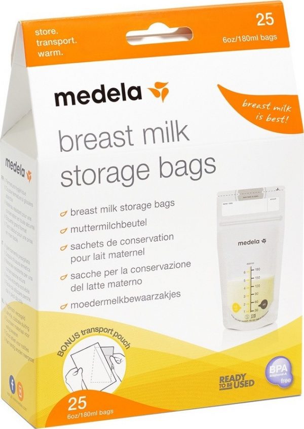 Medela Σακουλάκια Φύλαξης Μητρικού Γάλακτος 25 Τεμάχια