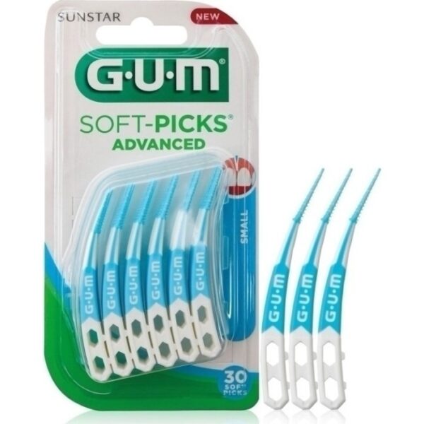 Gum 649 Soft Picks Advanced Small Μεσοδόντια Βουρτσάκια Μέγεθος Μικρό 30τμχ