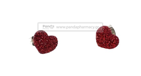 FARMA BIJOUX BOTON CUORE ROSSO GLITTER