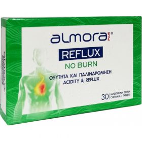 Elpen Almora Plus "No Burn" Acidity & Reflux Chewable Tablets 30tabs