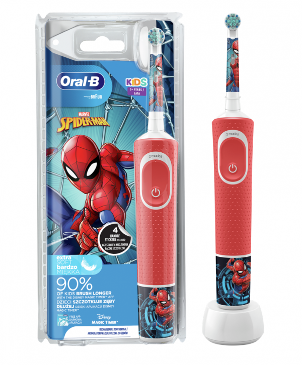 Oral-B Vitality Kids Ηλεκτρική Οδοντόβουρτσα Spiderman για Παιδιά 3+ Ετών 1τμχ