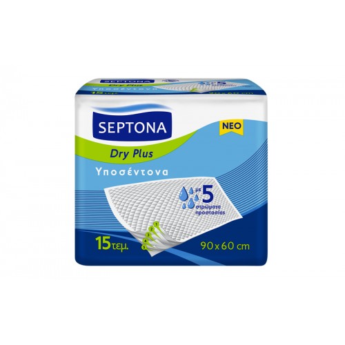 Septona Dry Plus Υποσέντονα (90cm x 60cm) 15τμχ