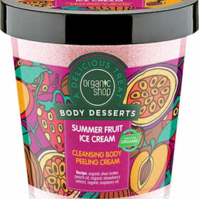 NATURA SIBERICA - ORGANIC SHOP Body Desserts Summer Fruit Ice Cream Καθαριστικό Peeling Σώματος - 450ml