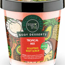 NATURA SIBERICA - ORGANIC SHOP Body Desserts Tropical Mix Απολεπιστικό Σώματος για Σμίλευση με Άρωμα Τροπικών Φρούτων - 450ml