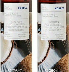 Korres Coconut Water Αφρόλουτρο σε Gel Καρύδα (2x250ml) 500ml