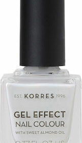 Korres Gel Effect Gloss Βερνίκι Νυχιών Μακράς Διαρκείας Λευκό 11 Coconut Smoothie 11ml