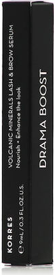 Korres Volcanic Minerals Lash & Brow Serum Drama Boost Serum Βλεφαρίδων 9ml