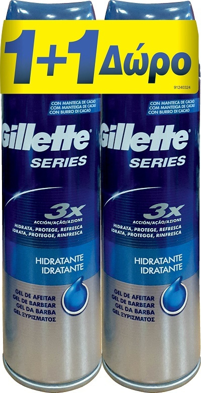 Gillette 3x Series Gel Moisturizing 2x 200ml