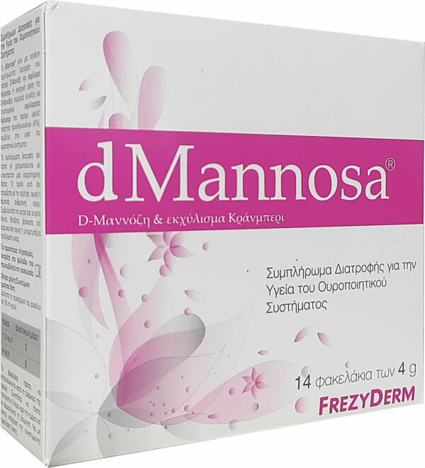 Frezyderm dMannosa Συμπλήρωμα Διατροφής για την Υγεία του Ουροποιητικού Συστήματος 14 φακελίσκοι