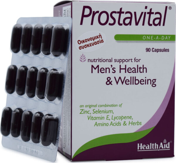 Health Aid Prostavital Συμπλήρωμα για την Υγεία του Προστάτη 90 κάψουλες