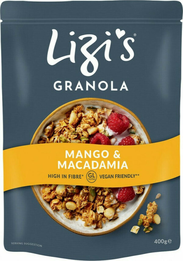 Lizi's Granola Mango Macadamia Γκρανόλα Βρώμης 400gr