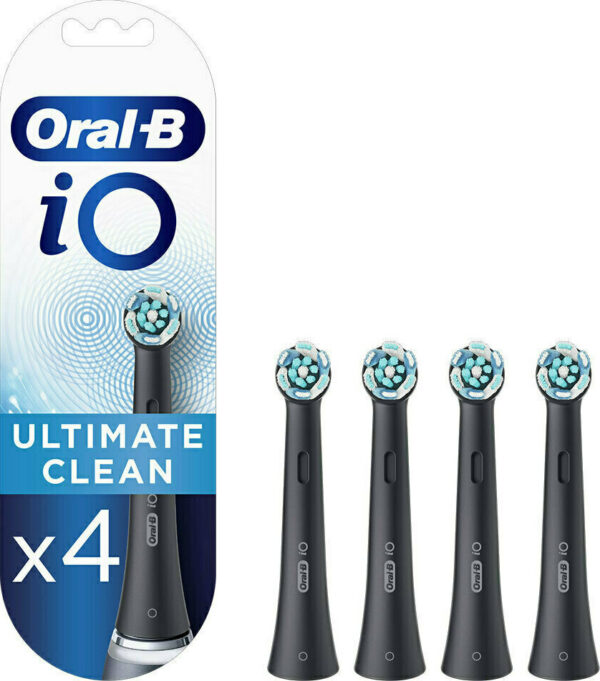 Oral-B iO Ultimate Cleaning Black Ανταλλακτικές Κεφαλές για Ηλεκτρική Οδοντόβουρτσα 328865 4τμχ  Oral-B iO Ultimate Cleaning Black Ανταλλακτικές Κεφαλές για Ηλεκτρική Οδοντόβουρτσα 328865 4τμχ