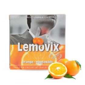 Lemovix Orange Pastilles For Sore Throat 40gr 16pcs - Πορτοκάλι Καραμέλες Λαιμού