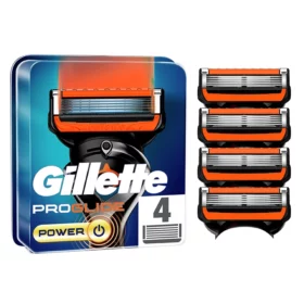 Gillette Fusion 5 Proglide Power Ανταλλακτικές Κεφαλές με 5 Λεπίδες και Λιπαντική Ταινία 4τμχ
