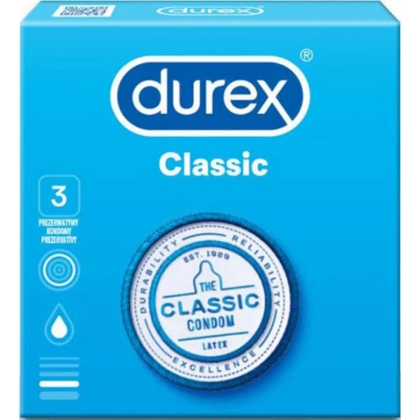 Durex Προφυλακτικά Classic 3τμχ
